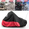 imageKEMIMOTO Motorcycle Cover Compatible with Touring Models Road King Street Glide Road Glide Cover Waterproof Impermeable Outdoor All Weather Protect from Dust Sunlight Rain BlackampampRedRed