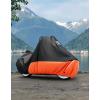 imageKEMIMOTO Motorcycle Cover Compatible with Touring Models Road King Street Glide Road Glide Cover Waterproof Impermeable Outdoor All Weather Protect from Dust Sunlight Rain BlackampampRedorange