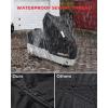 imageKEMIMOTO Motorcycle Cover with Tail Tidy Window Compatible with 20262018 Grom Monkey Navi Z125 Benelli Waterproof Mini Motorbike Covers with Soft Cotton Lining ampamp Lock Hole Outdoor UV Dust All Weather
