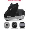imageKEMIMOTO Motorcycle Cover with Tail Tidy Window Compatible with 20262018 Grom Monkey Navi Z125 Benelli Waterproof Mini Motorbike Covers with Soft Cotton Lining ampamp Lock Hole Outdoor UV Dust All Weather