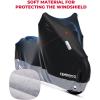 imageKEMIMOTO Motorcycle Cover with Tail Tidy Window Compatible with 20262018 Grom Monkey Navi Z125 Benelli Waterproof Mini Motorbike Covers with Soft Cotton Lining ampamp Lock Hole Outdoor UV Dust All Weather