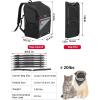 imageKEMIMOTO Motorcycle Dog Cat Carrier Bags Upgraded for Less Than 20 lbs Pets Carriers Portable Capacity Folding Backpack for Street Glide Road King with Passenger Seat Touring Trike Models Can AMS