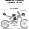 imageKEMIMOTO Motorcycle Front Frame Bag Waterproof Rack Bag Compatible with SurronSuper73Talaria Electric Dirt BikeMotocrossDual SportRed 16LSilver