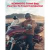 imageKEMIMOTO Motorcycle Luggage Rack Cooler Bag 53L Travel Luggage Bag Compatible with Touring Models Road King Street Glide Road Glide TrikeWithout Cooler Bag