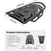 imageKEMIMOTO Motorcycle Rear Luggage Rack Compatible with Sportster S RH1250 20212024 2025 Motorcycle Luggage Rack Rear Tail Storage Black