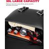 imageKEMIMOTO Motorcycle Saddlebags 30L Large Capacity Saddle Bags Motorcycles PU Leather Motorcycle Luggage Bag for Sportster Softail Dyna Vstar Shadow Universal Motorcycle Accessories BlackBrown with Inner Pocket