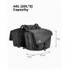 imageKEMIMOTO Motorcycle Saddlebags 40L20Lx2 Large Capacity Detachable Side Saddle Bags Motorcycle Panniers Bags with Protective Cover Universal Luggage Bag Blackblack