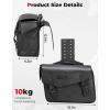 imageKEMIMOTO Motorcycle Saddlebags Large Capacity 36L Saddle Bags PU Leather Luggage Bag for Sportster Softail Dyna Rebel Vstar Shadow Road King Universal Pair