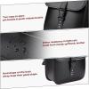 imageKEMIMOTO Motorcycle Saddlebags Throw Over Saddle bags with lock Small Size Panniers 14L Side Bags for Sportster Softail Rebel Dyna Road King Synthetic Leather Universal BlackWithout Lock