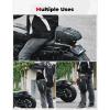 imageKEMIMOTO Motorcycle Tail Bag Waterproof Motorcycle Seat Bag Tool Carry Bag Storage Saddle Bag Sports Motorbike Rear Rack Bag with shoulder strap and Waterproof Cover 10LSilver