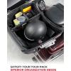 imageKEMIMOTO Organizer for Rear Pack Storage bag with Mesh Pocket and Dividers Compatible With Touring CVO Road Glide Ultra Limited Tri Glide 20142025