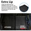 imageKEMIMOTO Rear Bed Mat Liner Compatible with Pioneer 10005 20162025 Innovative Extra Edge Lip AllWeather Protection Precision Fit TPE Rubber Cargo Bed Liner Mat 5 Seater Accessories