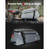 imageKEMIMOTO Rear Bike Rack Bag 11L Waterresistant Trunk Bag 3IN1 Zippered Bicycle Backpack Shoulder Pannier Saddle Bag for Ebikes Cycling Commuting Travel Outdoor CampingGrey