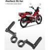imageKEMIMOTO Rear Passenger Footrest Foot Pegs Compatible with CT125 Trail 125 Hunter Cub 2021 2022 2023 2024 Motorcycle Folding Foot Pegs