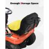 imageKEMIMOTO Riding Lawn Mower Seat Cover Tractor Seat Cover Durable 600D Nylon Oxford Compatible with John Deere Craftsman Cub Cadet Kubota Yellow Medium