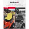 imageKEMIMOTO Riding Lawn Mower Seat Cover Tractor Seat Cover Durable 600D Nylon Oxford Compatible with John Deere Craftsman Cub Cadet Kubota Yellow Medium