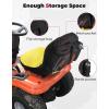 imageKEMIMOTO Riding Lawn Mower Seat Cover Tractor Seat Cover Durable 600D Nylon Oxford Compatible with John Deere Craftsman Cub Cadet Kubota Yellow Medium