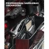 imageKEMIMOTO Saddle Bag Organizers 2 Pack Compatible with 20142023 2024 2025 Street Glide Road King Road Glide Saddlebag Organizers