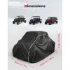 imageKEMIMOTO UTV Cover 4 Seater Compatible with Polaris RZR Pro XP 4 Ranger Crew 1000 Kawasaki Teryx KRX 4 1000 CanAm Defender MAX Commander MAX Uforce 1000 XL Pioneer 10006 162x66x73Medium