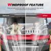 imageKEMIMOTO UTV Front Full Windshield SXS Front Windscreen SlideVent Polycarbonate Wind Screen Compatible with Can Am Defender HD 5 8  10  MAX 2016 2017 2018 2019 2020 2021 2022 2023 2024 2025With SlideVent