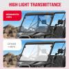 imageKEMIMOTO UTV Front Full Windshield SXS Front Windscreen SlideVent Polycarbonate Wind Screen Compatible with Can Am Defender HD 5 8  10  MAX 2016 2017 2018 2019 2020 2021 2022 2023 2024 2025Without SlideVent