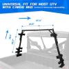 imageKEMIMOTO UTV Hunting Tool Holders Sporting Clays UTV Tool Holder Rack Universal 4 Tools Rack with Rubber Snubbers Compatible with Polaris Ranger General Golf Cart