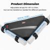imageKEMIMOTO UTV Roll Bar Triangle Storage Bag Water Resistant Universal RoofDoorSide Armrest Bag Compatible with Most UTV Road and Mountain BikesBlack