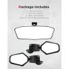 imageKEMIMOTO UTV Side Mirrors ampamp Center Mirror Compatible with Can Am Maverick Trail Sport MAX 20182025 Commander Adjustable Rear View Mirror Replace OEM715004924 715003638 715003639