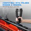 imageKEMIMOTO UTV Tool Holder Rack Tie Down Anchor Compatible with Polaris Ranger General Tool Holder Rack with Rubber Snubbers for Added Security