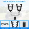 imageKEMIMOTO UTV Tool Rack Hunting Tool Holder Rack Tool Mount Compatible with Polaris Ranger ampamp General Bow Holder Grips with Rubber Snubbers