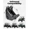 imageKEMIMOTO UTV Universal On Seat Hunting Tool Holder Seat Mount Bracket Hunting Tool Rack Compatible with Polaris Ranger General CanAm Defender Pioneer