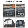imageKEMIMOTO Universal ATV Cab Enclosure Warm ATV Canopy Cover Winter Full Vision Heavy Duty 4 Wheeler Cabin Cover Compatible with Polaris Sportsman Fourtrax CanAm Kawasaki Arctic Cat CFMOTO