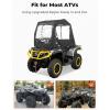 imageKEMIMOTO Universal ATV Cab Enclosure Warm ATV Canopy Cover Winter Full Vision Heavy Duty 4 Wheeler Cabin Cover Compatible with Polaris Sportsman Fourtrax CanAm Kawasaki Arctic Cat CFMOTO