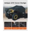 imageKEMIMOTO Universal ATV Cover Waterproof 4 Wheeler Quad Cover Compatible with Polaris Sportsman 570450 Fourtrax CanAm Kawasaki CFMOTO 827LX512W X465H inchM827 X 512 X 465