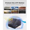 imageKEMIMOTO Universal ATV Cover Waterproof 4 Wheeler Quad Cover Compatible with Polaris Sportsman 570450 Fourtrax CanAm Kawasaki CFMOTO 827LX512W X465H inchM827 X 512 X 465