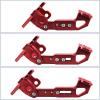 imageKEMIMOTO Universal Motorcycle License Plate Bracket with LED Light Fender Eliminator Kit CNC Aluminum Motorcycle Tail Tidy License Plate Holder Mount BlackRed