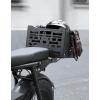 imageKEMIMOTO Universal Rear Rack Luggage Storage Basket Compatible with Trail 125 CT125 Grom Monkey Navi Super73 Aluminum MOLLE Crate Folding Storage Basket Holder Electric Bike Luggage Rack