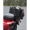 imageKEMIMOTO Universal Rear Rack Luggage Storage Basket Compatible with Trail 125 CT125 Grom Monkey Navi Super73 Aluminum MOLLE Crate Folding Storage Basket Holder Electric Bike Luggage Rack