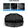 imageKEMIMOTO Upgraded ATV Cargo Bag 50L ATV FrontRear Rack Toolbox Trunk Cooler Bag Compatible with Canam X3 Outlander Renegade 500 800 570 850 650 1000 MAX 500 BlackBlack