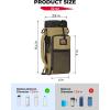 imageKEMIMOTO Water Bottle Holder Bag Water Bottle Carrier with Adjustable Shoulder Strap Water Bottle Pouch Holder for Hiking Camping Fishing Compatible with YETI STANLEY SLM 32 oz 40 oz 64 ozBrown