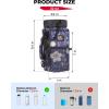 imageKEMIMOTO Water Bottle Holder Bag Water Bottle Carrier with Adjustable Shoulder Strap Water Bottle Pouch Holder for Hiking Camping Fishing Compatible with YETI STANLEY SLM 32 oz 40 oz 64 ozBlue White Flowers