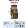 imageKEMIMOTO Water Bottle Holder Bag Water Bottle Carrier with Adjustable Shoulder Strap Water Bottle Pouch Holder for Hiking Camping Fishing Compatible with YETI STANLEY SLM 32 oz 40 oz 64 ozBrown