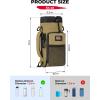 imageKEMIMOTO Water Bottle Holder Bag Water Bottle Carrier with Adjustable Shoulder Strap Water Bottle Pouch Holder for Hiking Camping Fishing Compatible with YETI STANLEY SLM 32 oz 40 oz 64 ozBrown