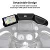 imageKEMIMOTO Windshield Bag Batwing Fairing Pouch Compatible with 20142024 2025 Touring Street Glide Road Glide FLHX FLH Pouch Pocket with White StitchingAfter 2014