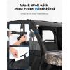 imageKEMIMOTO Zipper Soft Doors UTV Cab Enclosure WaterResistant Compatible with CFMOTO Uforce 1000 XL Accessories