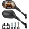 imageKEMIMOTO ATV Mirrors Multiangle Adjustable 10MM Motorcycle Mirrors Side Rearview for 78quot Handlebar Compatible with ATV Dirt Bike Scooter Snowmobile