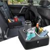 imageKEMIMOTO Back Seat Cup Holder for Car Couch Cup Holder Car Truck Boat Organizer Couch Sofa Bed Expander Tray Holds Drinks Snacks Remote Cell Mobile Phone BlackBlack
