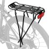 imageKEMIMOTO Bike Cargo Rack Rear Bike Rack 24275 in Adjustable Length Maximum Load 220lbs Red Rear Reflective Light ThreeBracket Design Aluminum Alloy