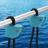 imageKEMIMOTO Boat Fender ClipsQuick Release Adjustable Boat Rail Cleats Fender Clips for Boat Bumpers Boat Bumper Holder Hanger Adjuster for Pontoon Boat Bass Boat Jon BoatBlue