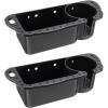 imageKEMIMOTO Boat Seat Cup Holder for Marine B100 B200 ABS Plastic Boat Caddy Organizer with Drainage ampamp Reserved Installation Holes Boat Cabin Storage Fishing Accessories CaddyBlack2